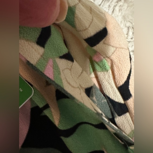 NWT Roxy Large Tropical Rhythm wide leg pants with high side slits - Picture 6 of 9